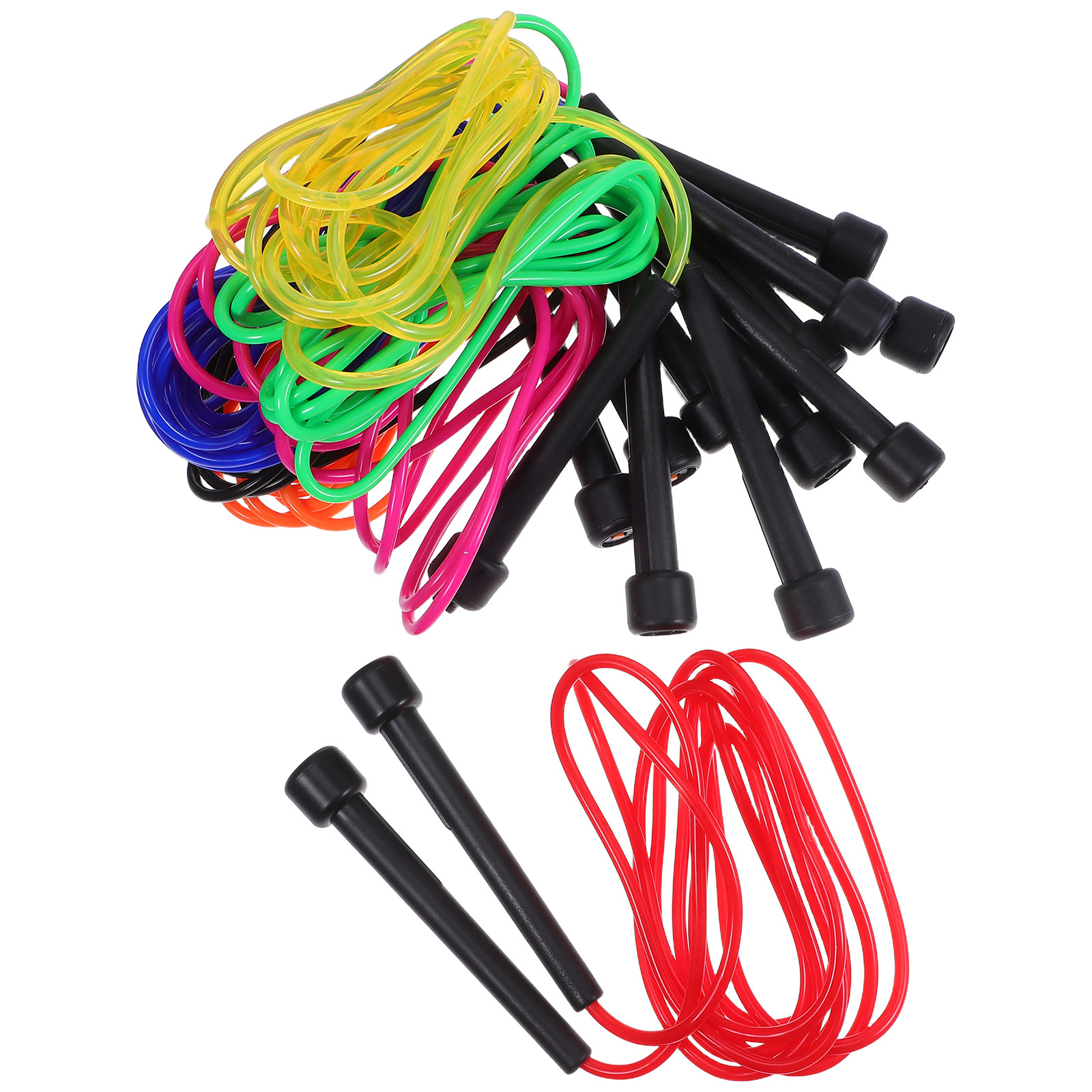 Skipping Rope Pvc - 7-delige verstelbare racing-springtouw van PVC voor