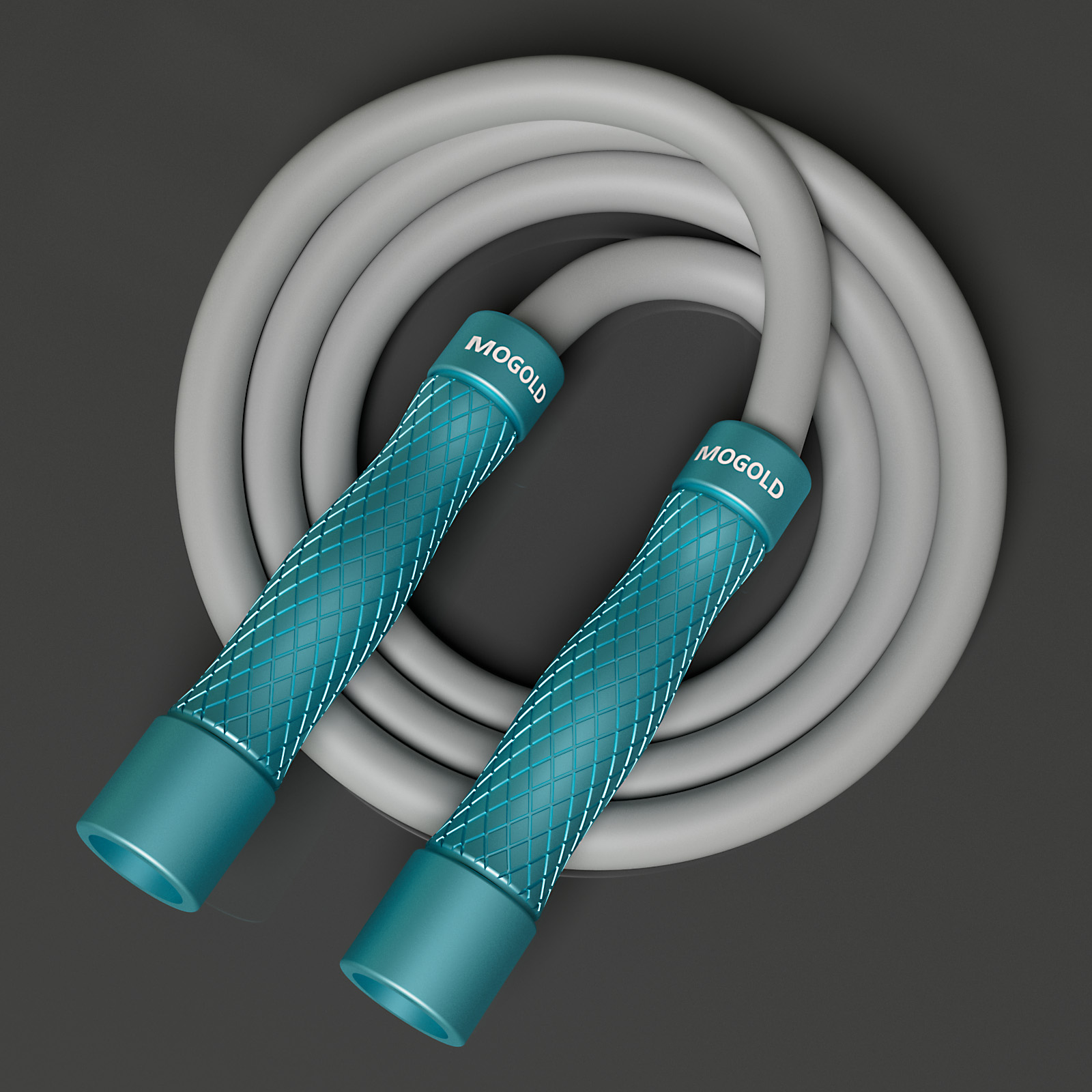 Skipping Rope Pvc - MOGOLD Professioneel springtouw: ergonomische antisliphandgreep, naadloze