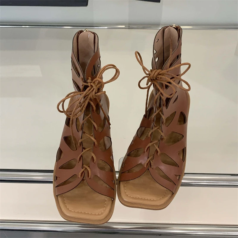 Crossfit Outfit - Aneikeh Damesschoenen Zomersandalen Zachte uitgeholde platte