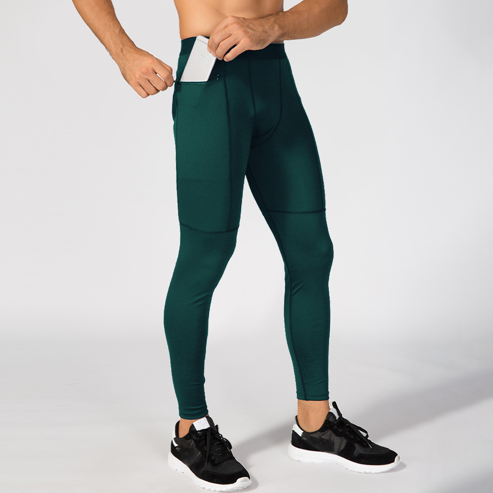 Crossfit Ga - Heren Running Tights Compressie Sportbroek Training