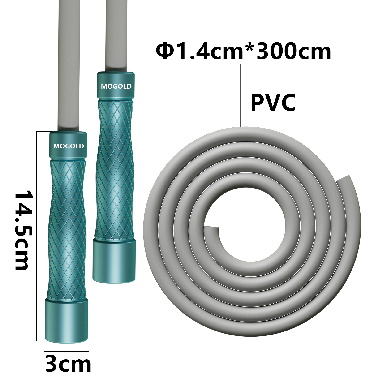 MOGOLD Professioneel springtou - Skipping Rope Pvc recensie en prijs
